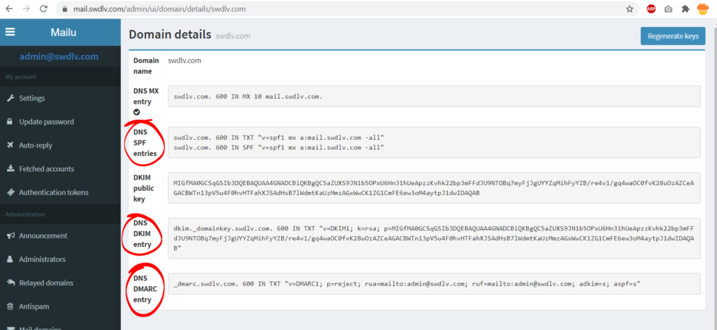 dkim-dmarc-spf-key