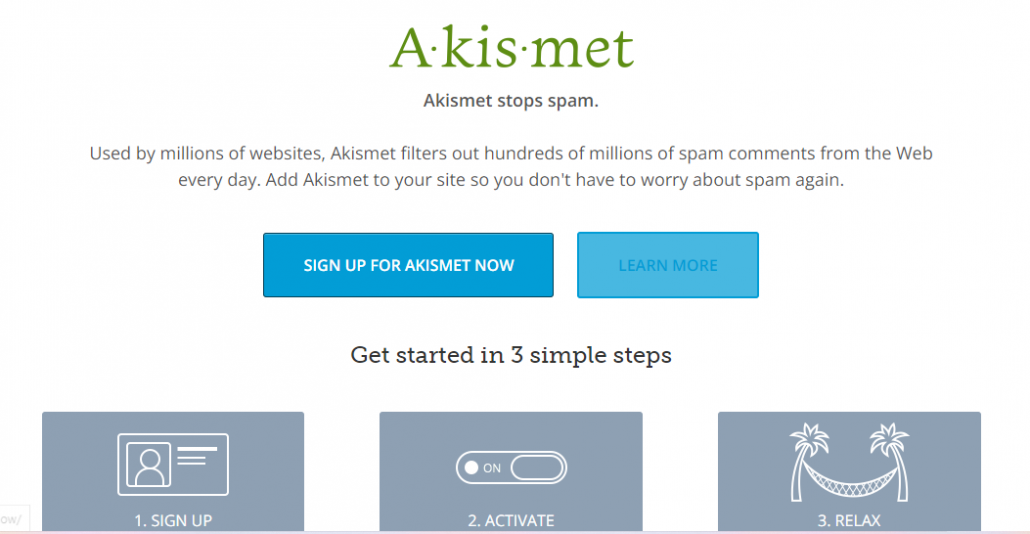 Akismet plugin