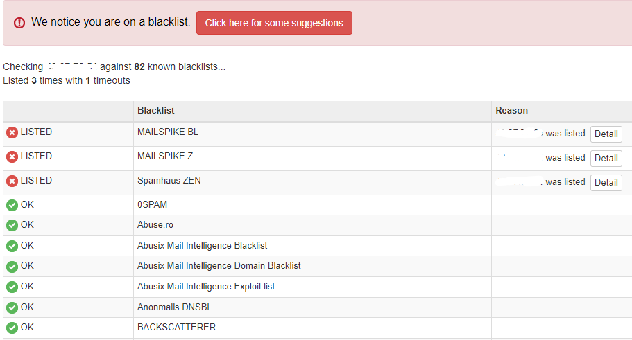 IP blacklist